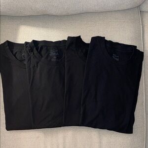 Fresh Clean Tees- 4 Men's Black Short Sleeve Tee